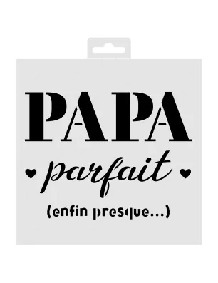 POCHOIRS : Pochoir 20x20 cm 'Aladine' Papa Parfait