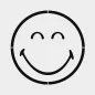 Pochoir deco 28x28 cm 'Aladine' Smiley clin d'oeil Pochoir deco 28x28 cm 'Aladine' Smiley clin d'oeil