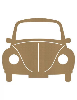 SUPPORTS A DECORER : Photobooth en bois 'Gomille' Voiture 93x82 cm