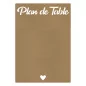 Plan de table en bois 'Gomille' 57x82 cm Plan de table en bois 'Gomille' 57x82 cm