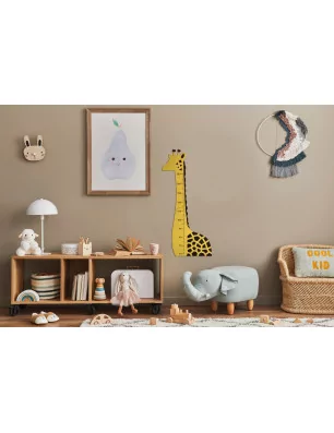 ENFANTS : Toise Girafe en bois 'Gomille' 54x117 cm