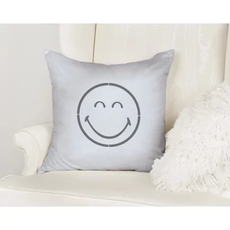 Smiley Sourire en bois 'Gomille' 14x14 cm
