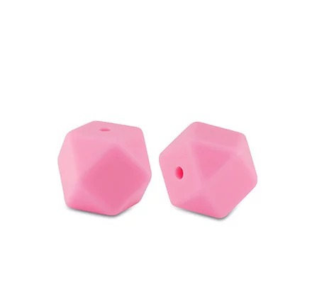 BIJOUX : Perle en silicone 'La Fourmi Créative' Diamant Rose néon 14x18 mm BIJOUX : Perle en silicone 'La Fourmi Créative' Diamant Rose néon 14x18 mm