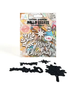 OUTILLAGE & MACHINES : 5 Dies / Matrices de découpe 'AALL & Create' Season's Cheer