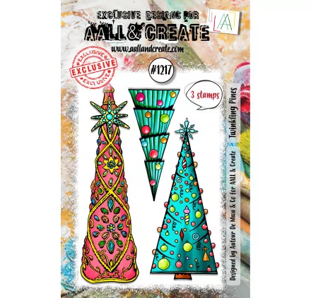 SCRAPBOOKING : Tampons transparents 'AALL and Create' Twinkling Pines 1217 SCRAPBOOKING : Tampons transparents 'AALL and Create' Twinkling Pines 1217