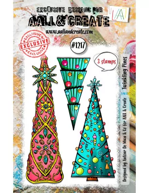 SCRAPBOOKING : Tampons transparents 'AALL and Create' Twinkling Pines 1217