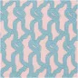 Coupon de tissu canevas 'Rico Design' Mycélium Rose 50x140 cm