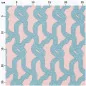 Coupon de tissu canevas 'Rico Design' Mycélium Rose 50x140 cm