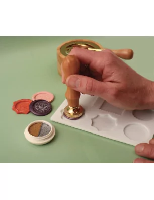 OUTILS ET ACCESSOIRES CARTERIE : Poudre pour sceau de cire 'Graine Créative' Or et Argent