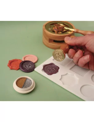 OUTILS ET ACCESSOIRES CARTERIE : Poudre pour sceau de cire 'Graine Créative' Or et Argent