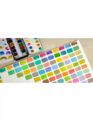 IDEES CREATIVES : Tuto - Créer son nuancier avec une palette aquarelle