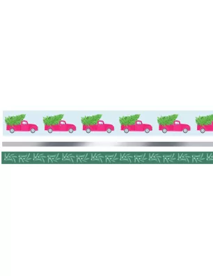 SCRAPBOOKING : 3 rubans adhésifs décoratifs 'Artemio - Christmas Time' Camion 5/15/30 mm x 5 m