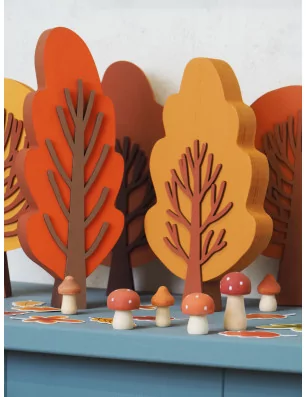 SUPPORTS A DECORER : Arbre déco en bois 'Artemio' Peuplier 23x8.5x2.5 cm