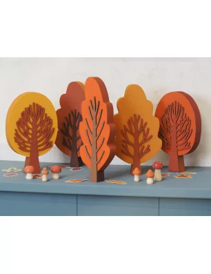 SUPPORTS A DECORER : Arbre déco en bois 'Artemio' Peuplier 23x8.5x2.5 cm