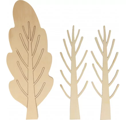 SUPPORTS A DECORER : Arbre déco en bois 'Artemio' Peuplier 23x8.5x2.5 cm SUPPORTS A DECORER : Arbre déco en bois 'Artemio' Peuplier 23x8.5x2.5 cm