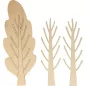 Arbre déco en bois 'Artemio' Peuplier 23x8.5x2.5 cm Arbre déco en bois 'Artemio' Peuplier 23x8.5x2.5 cm