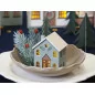 Maison en bois ajourée 'Artemio' Etoile 2 étages 8.5x7.5x6 cm Maison en bois ajourée 'Artemio' Etoile 2 étages 8.5x7.5x6 cm