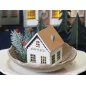 Maison en bois ajourée 'Artemio' Etoile 2 étages 8.5x7.5x6 cm Maison en bois ajourée 'Artemio' Etoile 2 étages 8.5x7.5x6 cm