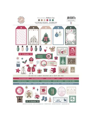 TAG ET ETIQUETTES DECO : Planche d'étiquettes 'Mes P'tits Ciseaux - Ambiance Cosy' December Daily