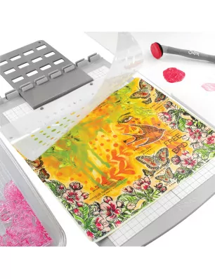 OUTILS CARTERIE : Registration Press Tool 'Sizzix - Studio' Pour pochoirs et tampons