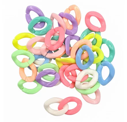 BIJOUX : Perles acrylique 'Ctop' Chaînons pastels