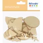 Lot de 18 Mini Silhouettes en bois 'Artemio - Funny Eggs' Lot de 18 Mini Silhouettes en bois 'Artemio - Funny Eggs'