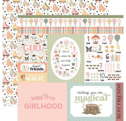 SCRAPBOOKING : Papier double 30x30 'Carta Bella - That's My Girl' Multi Journaling Cards SCRAPBOOKING : Papier double 30x30 'Carta Bella - That's My Girl' Multi Journaling Cards