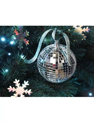 MARCHE DE NOËL : Boule à facettes à suspendre 'Artemio' 10 cm