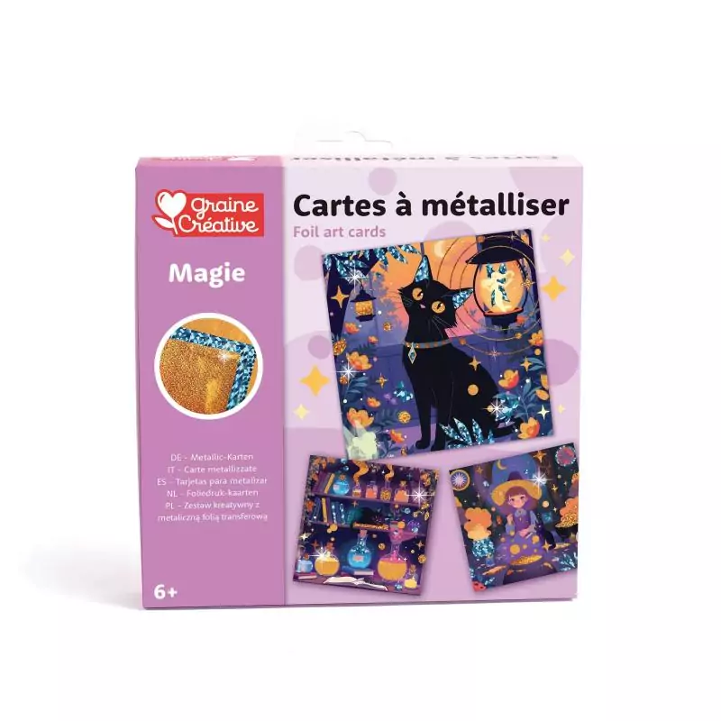 ENFANTS : Cartes à métalliser 'Graine créative' Magie ENFANTS : Cartes à métalliser 'Graine créative' Magie