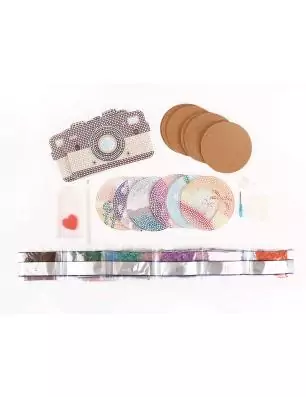 ENFANTS : Kit Diamond Painting 'Graine créative' 6 sous-verres