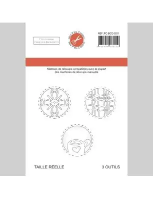 OUTILLAGE & MACHINES : 3 Dies / Matrices de découpe 'Mes P'tits Ciseaux - Bredele & Co' Trio de cercles