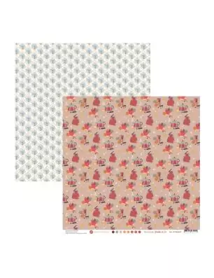 SCRAPBOOKING : Papier double 30x30 'Mes P'tits Ciseaux - Bredele & Co' 5