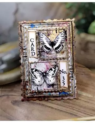 SCRAPBOOKING : Assortiment de 10 papiers doubles 15x15 cm 'AALL and Create' Traces of Time 53