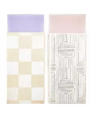 ENFANTS : Lot de 2 Gommes 'Rico Design - Paper Poetry' Rose/Lila 10x18x45 mm