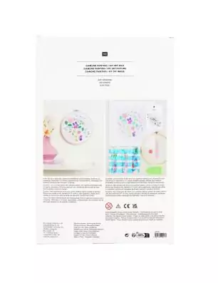 DECORATION : Kit Diamond Painting sur toile 'Rico Design' Fleurs 20 cm